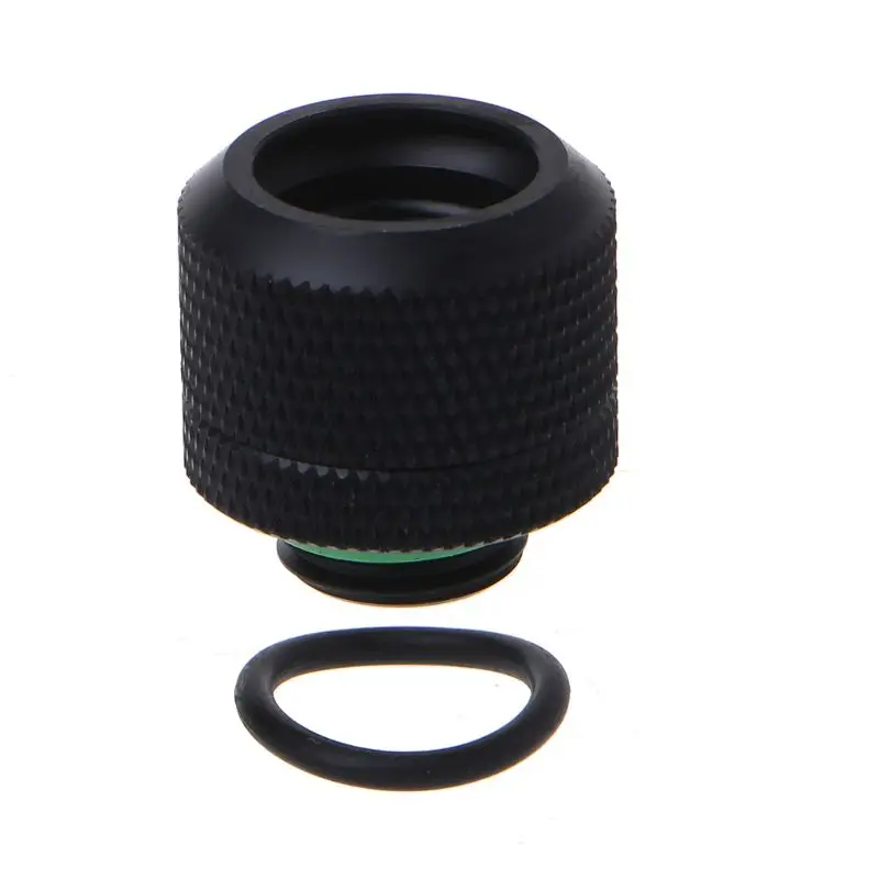 

14mm G1/4 Thread Acrylic Hard Tube Fitting Hand Twist 3 Laps 10x14mm Connector