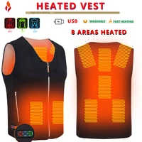 men jacket heated winter womens warm vest electric thermal waistcoat fish hiking outdoor camping infrared usb heated vest jacket