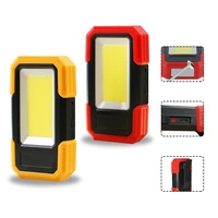 rechargeable magnetic work lamp 3 lighting modes led work light magnetic base clip built in battery cob flashlight outdoor
