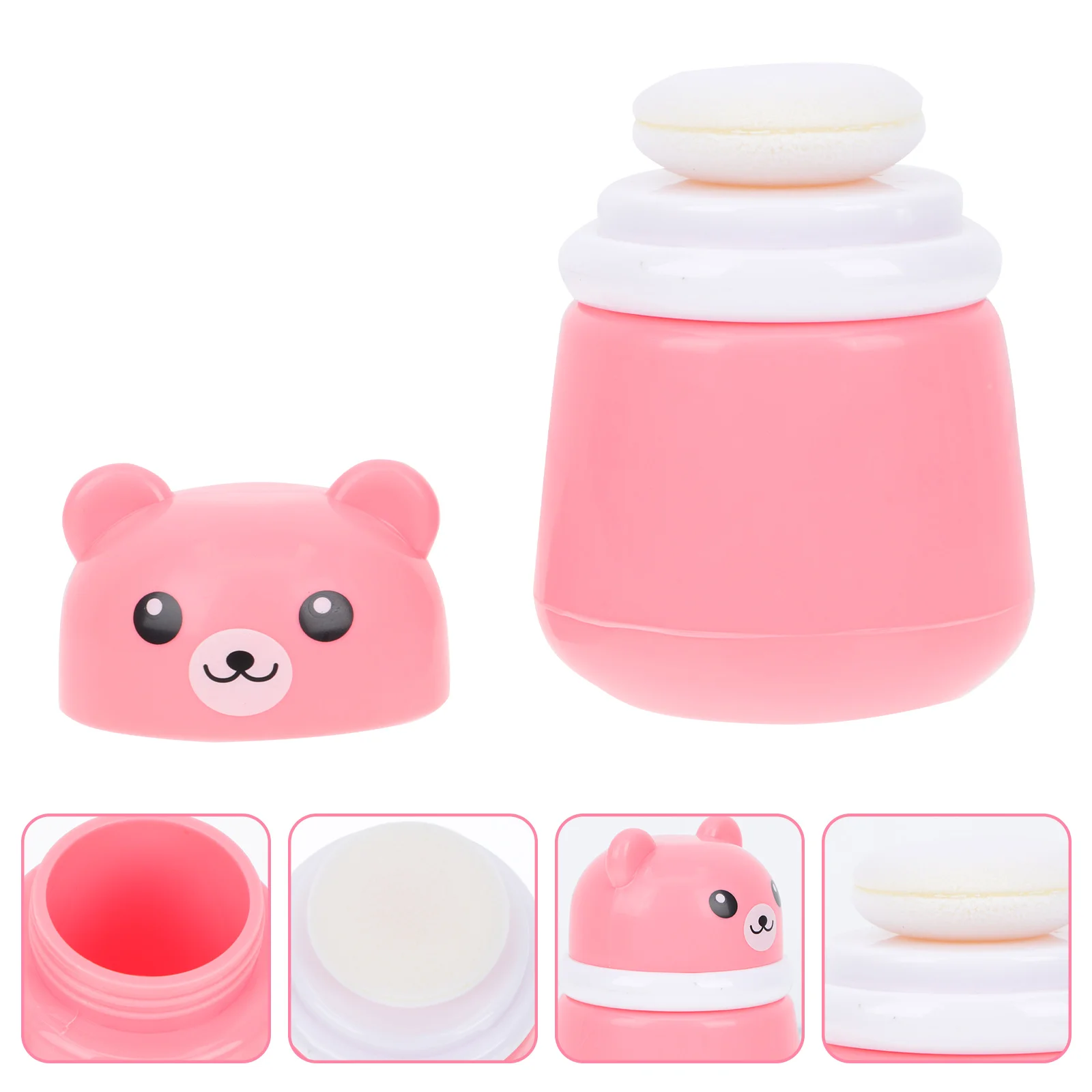 

Powder Puff Box Baby Container Case Child Infant Talcum Toiletry Travel Containers