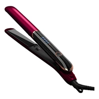 2 in 1 negative ion hair straightener ceramic hair flat iron curling iron with led display 4 speed temperature adjustment