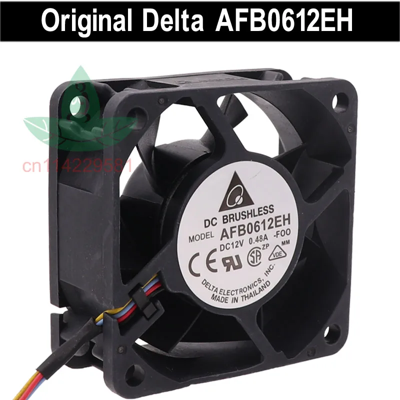 Новый вентилятор контроля температуры Delta AFB0612EH 6024 12В 0.48A 6 см PWM