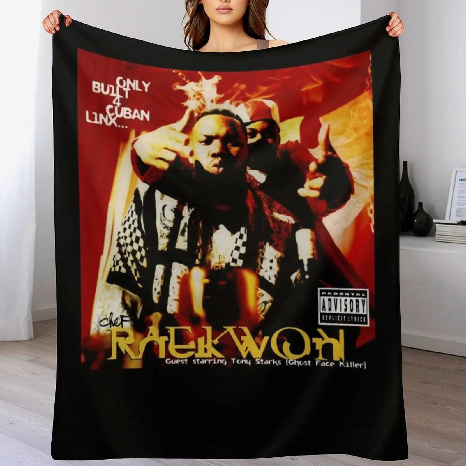 Только построенное 4-х кубинское одеяло Linx Chef Raekwon фланелевая ткань односпальная