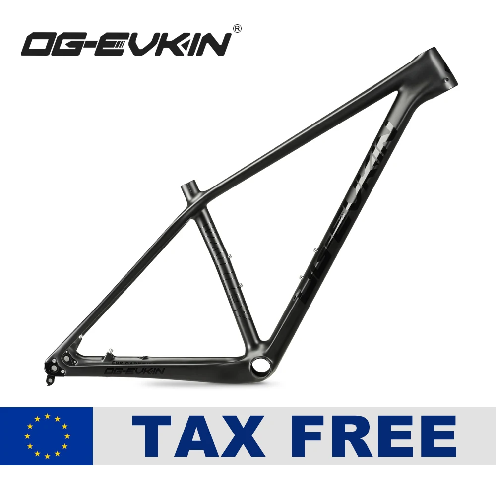 OG-EVKIN CF-052 29er MTB Carbon Bike Frame 135xQR or 142x12 Thru Axle Disc Carbon Mountain Bike Frame BB92 Bicycle Frame
