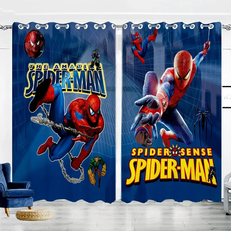 

Disney Spiderman Blackout Window Curtains for Living Room Spiderman Curtains for Bedroom Custom Curtain Shading Curtain for Bedr