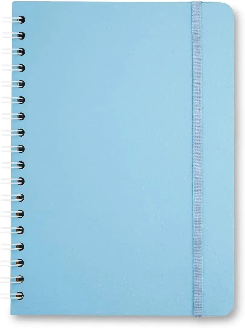 

Caderno Espiral Clássica Pautado 17x24 Azul Pastel
