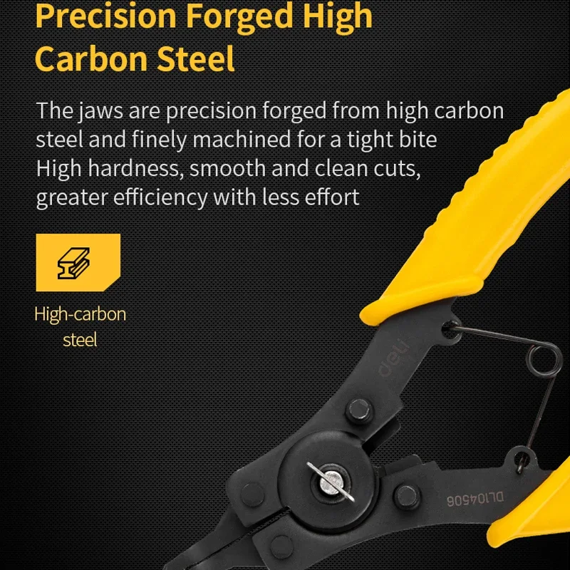 Набор 6 дюймовых стопорных плоскогубцев Deli 5 в 1 набор сделай сам Комбинированный