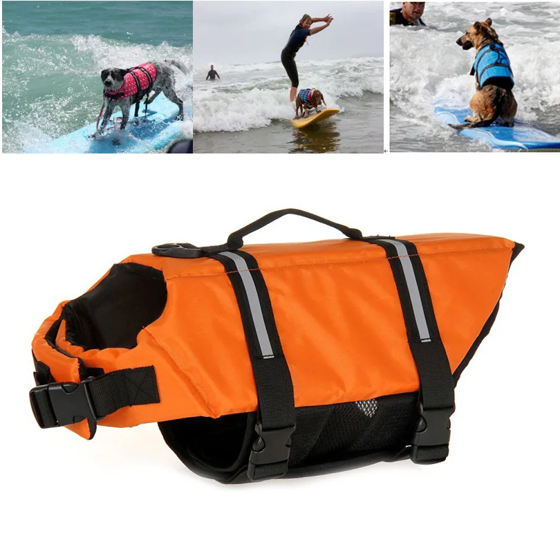 

Puppy Rescue Swimming Wear Safety Clothes Vest Swimming Suit XS-XL Outdoor Pet Dog Float Doggy Life Jacket Vests