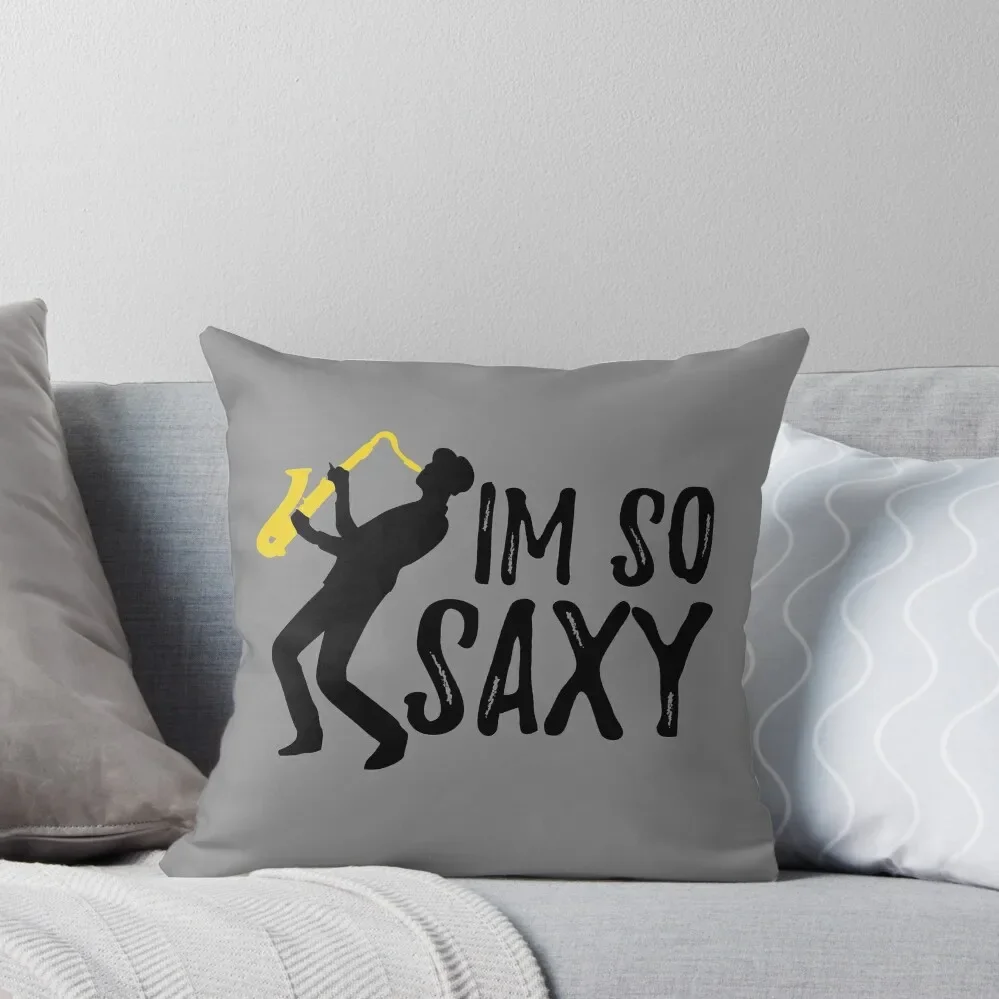 Забавный саксофон Джаз для участников группы I'm So Saxy диванная подушка диванные