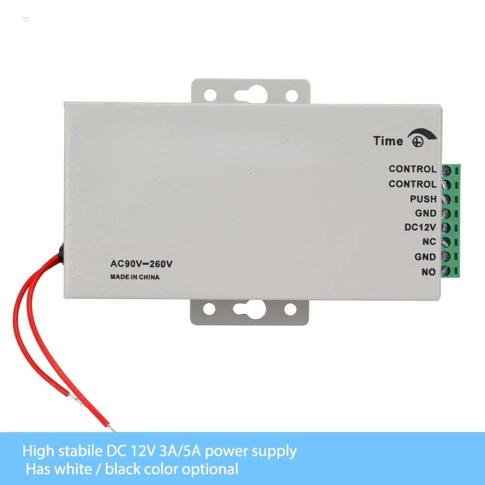 

12 В постоянного тока, Φ переключатель 3A/5A, Временная задержка, регулируемый переменный ток 90-260 в, вход NO/NC, выход для 2 электрических замков