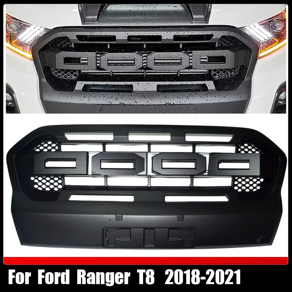 

Modified PX MKIII MK3 Wildtrak Pickup Trucks Mesh Grill Guard Front Racing Grills Bumper Grilles For Ford Ranger T8 2018-2021