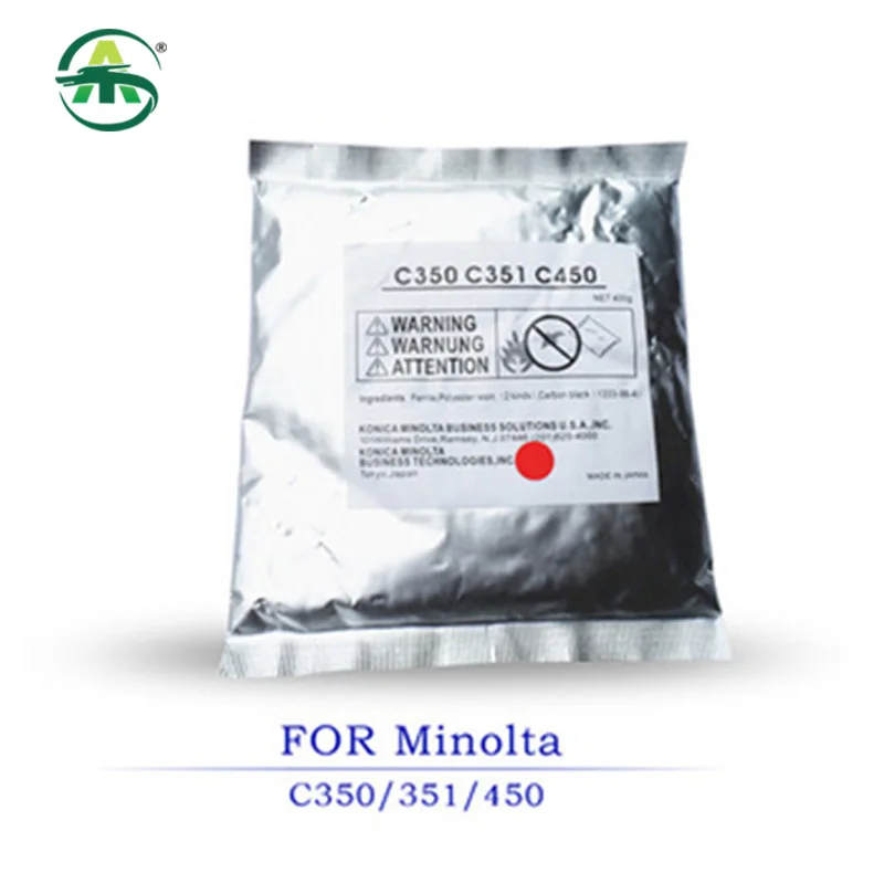 

1 шт. 400 г CMYK порошок разработчика для Konica Minolta Bizhub C 350 351 450 совместимый C350 C351 C450 запасные части для копировального аппарата