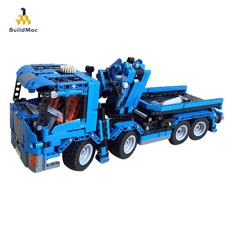 

MOC-8317 Truck With Crane High-Tech Engineering Car Building Blocks Set Mini Vehicle Toys For Children Birthday Gifts