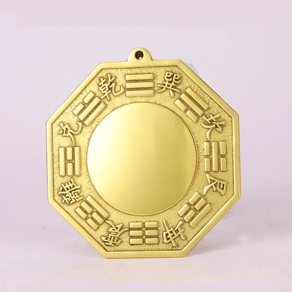 

2 Pcs Exorcism Ornament Evil Chinese Decor Blessing Decoration House Decorations Home Bagua Wall Mirror Pendant
