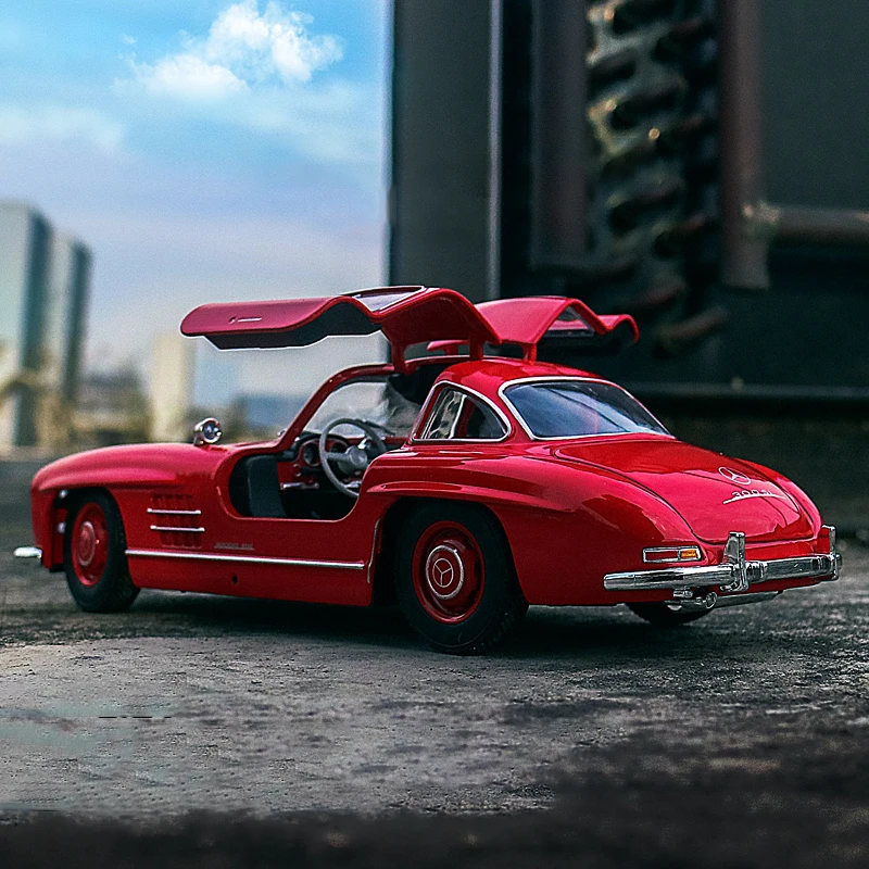 Модель автомобиля WELLY 1:24 Mercedes-Benz 300SL 220 230SL Литые и игрушечные автомобили