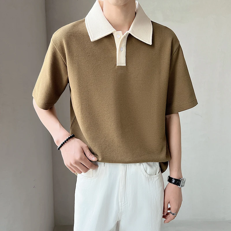 

Summer Polo Shirts 2023 New Classic Short Sleeve Male Shirt Tee Breathable Polos Men T-shirt Turn-Down Collar Polo Tops Z05