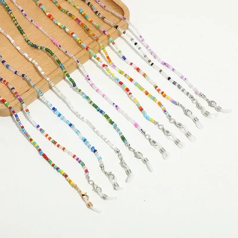 

Женская цепочка-ремешок для очков, аксессуары для очков в богемном стиле, цепочка-держатель для маски, подарок на пляж, вечеринку