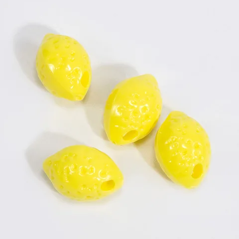 Изящные лимонные акриловые бусины YoZuSmily 9x14 мм  (20 шт)