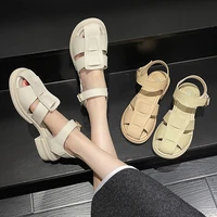 mr co clear heels closed toe sandals shoes suit female beige womens soft medium black new outside fashion block summer comfo