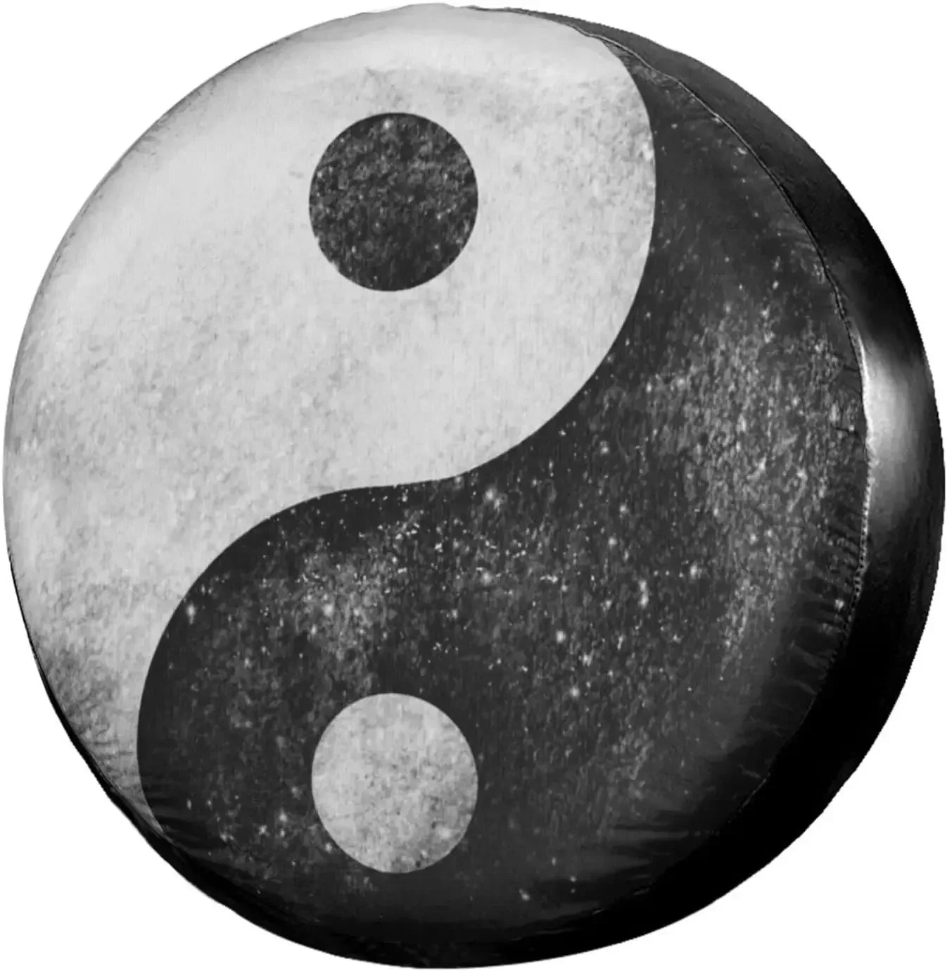 Черно-белый чехол для запасного колеса Tai Ji пыленепроницаемый колесного подходит