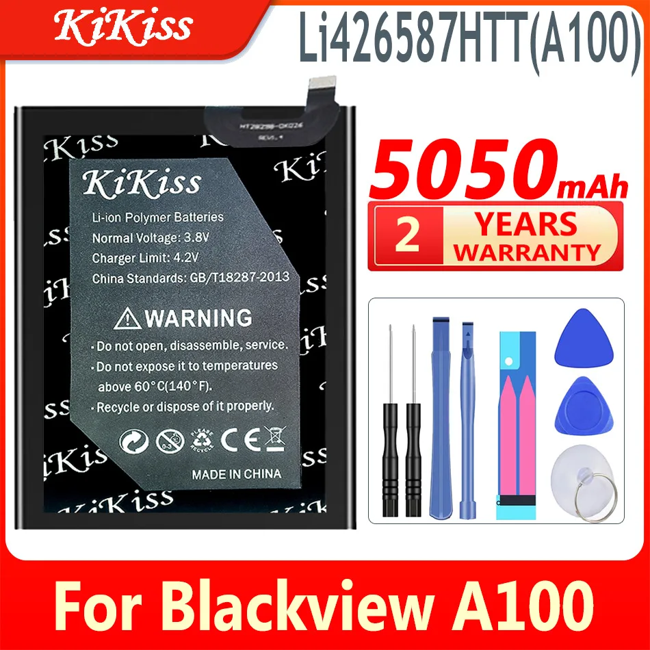 

5050mAh KiKiss Battery Li426587HTT (A100) For Blackview A100 A 100 High Capacity Batteries