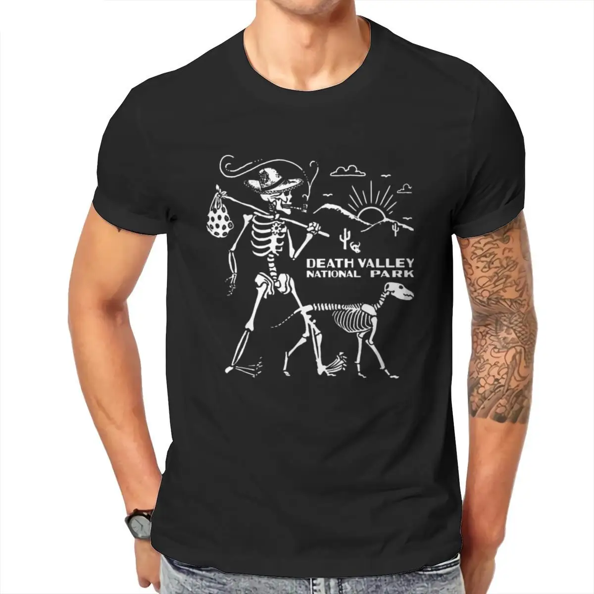 

Wholesale Death Valley T Shirt National Park Shirt Hiking Unisex Baseball T-Shirt Printing Punk Gothic HipHop Clothing 100696