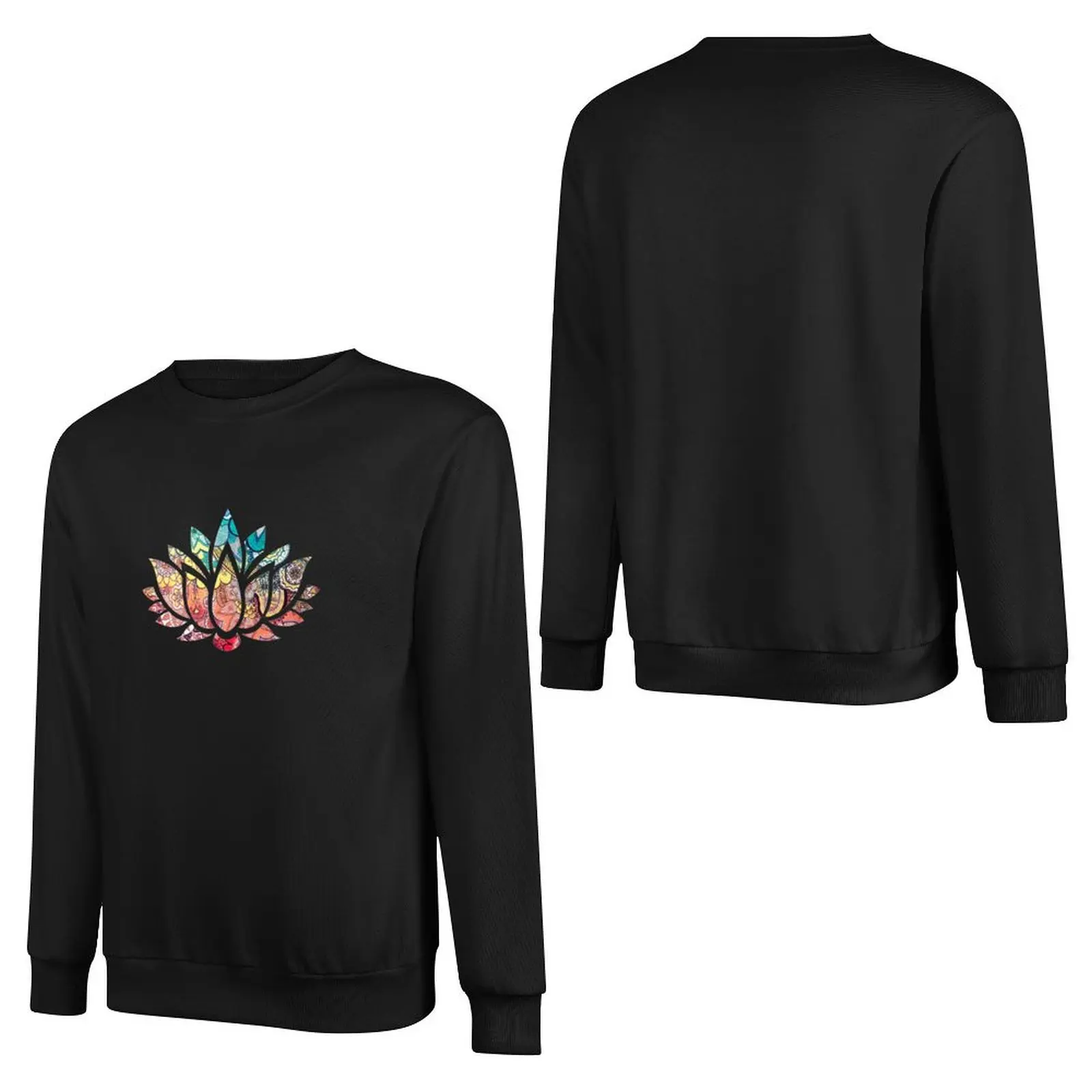 Кундалини Йога - Рубашка Чакра Лотос Пуловер с цветком Толстовка капюшоном в