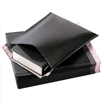 50PCS Bubble Mailers Wholesale White Padded Envelope for Packaging Mailing Gift Self Seal Shipping Bags Padding Black and Pink 2