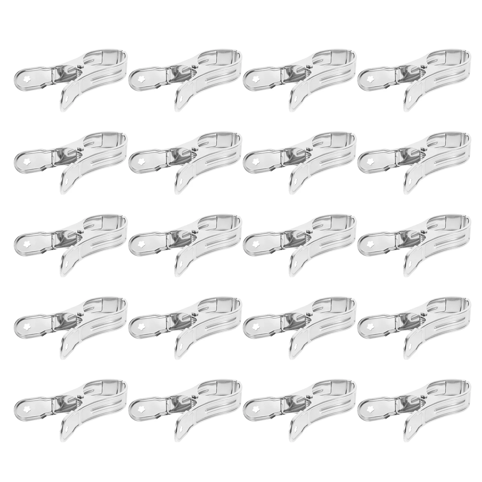 

20pcs Stainless Steel Clips Sunshade Cloth Clips Greenhouse Clamps Fixing Clips