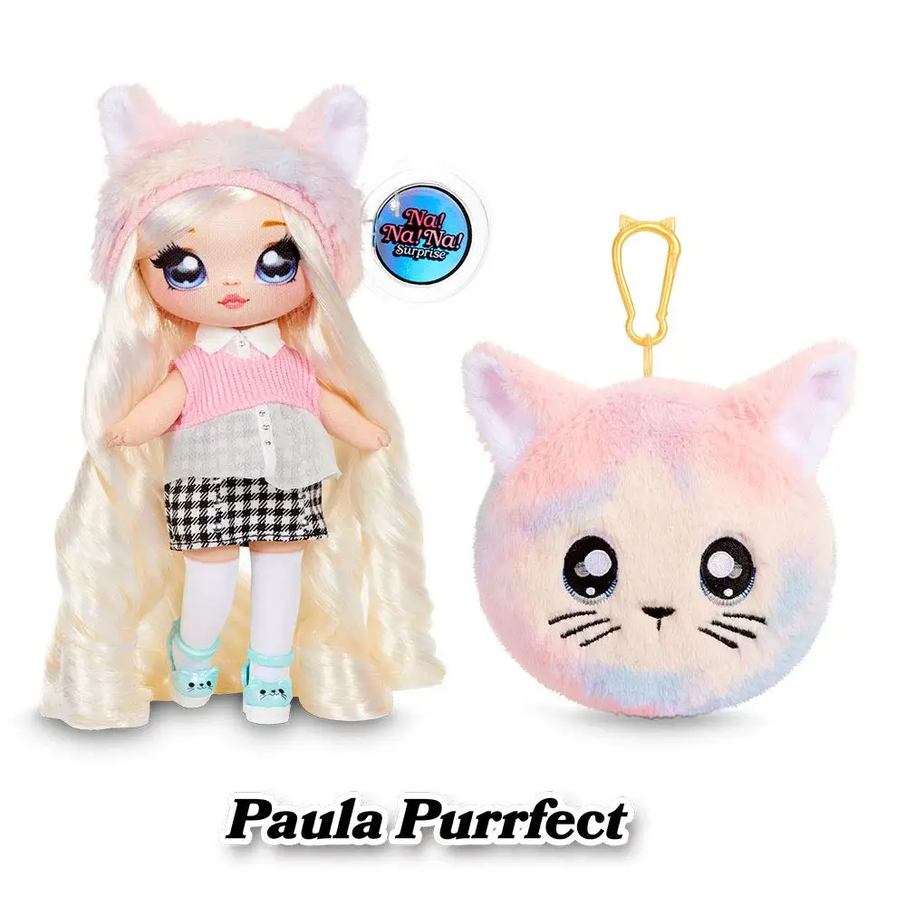 На! Модная Кукла и плюшевый Кошелек-сюрприз 2 в 1 серия 4 млани мод Джули радостное