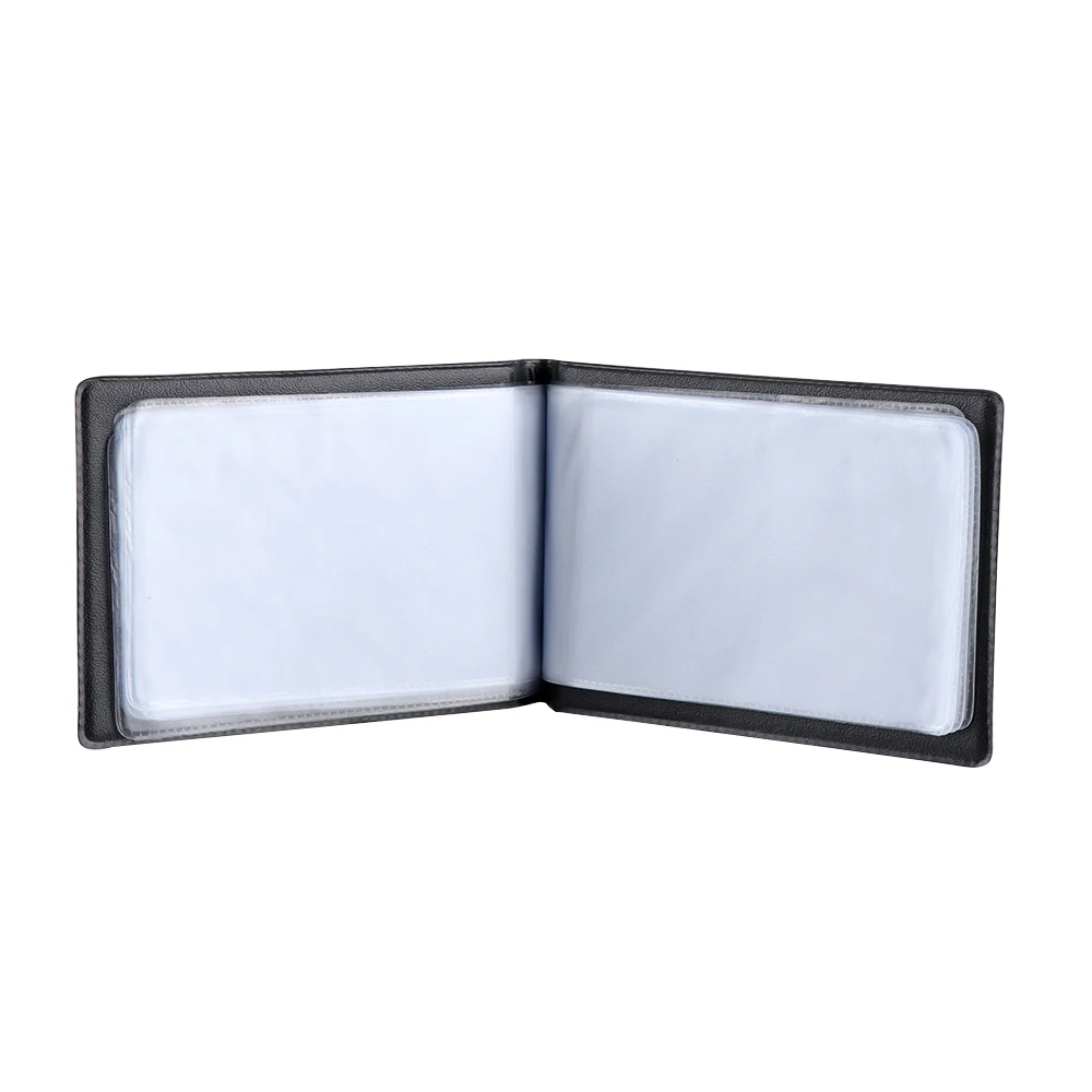 

Искусственный кожаный альбом для карт черного цвета