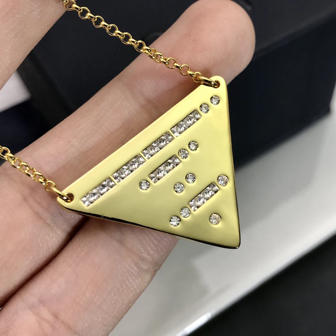 

Fashion Charm Sterling Silver Original Jewelry,MORSE CODE One Life Triangle Adjustable Necklace For Women Luxury Gift With Logo