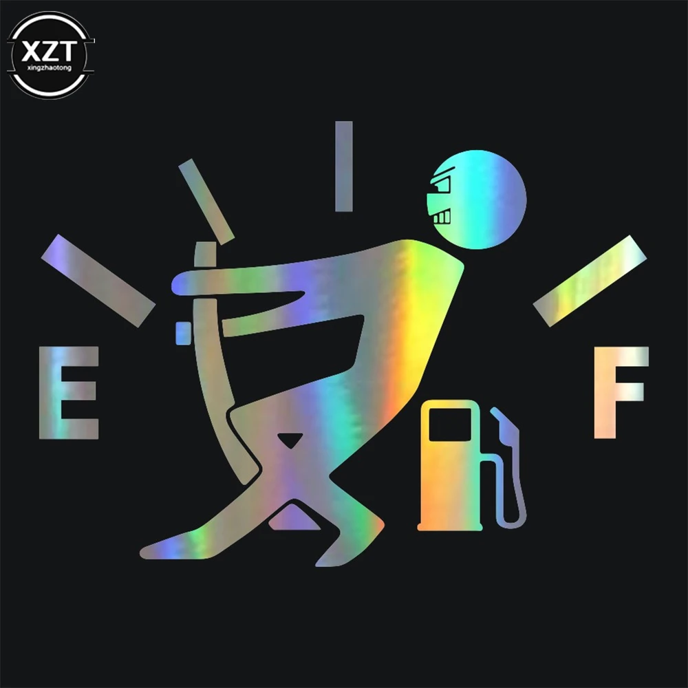 

Автомобильная Наклейка 3D 13*9,5 см, высокая потребление газа, наклейка, топливный датчик, пустая наклейка на автомобиль, забавные наклейки и наклейки, виниловый Стайлинг автомобиля