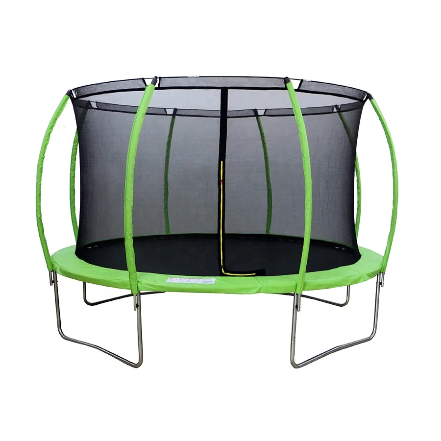 

Funjump 10FT 12FT 14FT Customized Curved Poles Reinforced Style Outdoor Trampoline for Toddler with GS Certificate