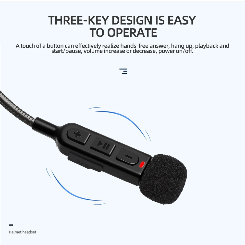 Bluetooth 5 3 гарнитура для мотоциклетного шлема беспроводной комплект громкой связи