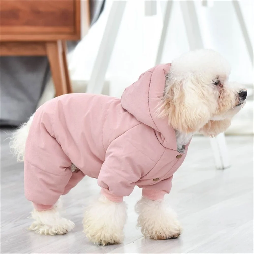 

Clothes Warm Tzu Pomeranian Puppy Poodle Jumpsuit For Dogs Suit Pijama Perro Mascotas Winter Yorkie Pet Dog Small Shih Overalls