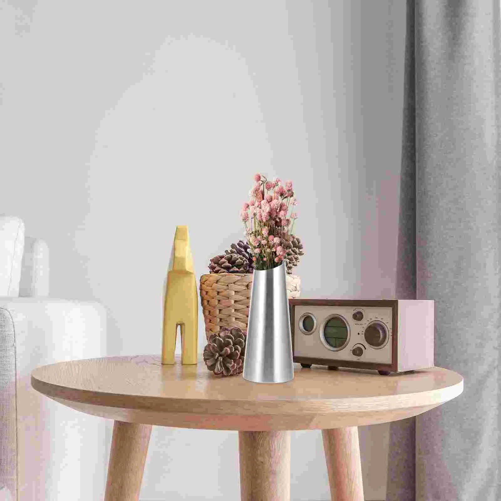 Ваза из нержавеющей стали домашняя цветочная композиция горшки цветочный горшок