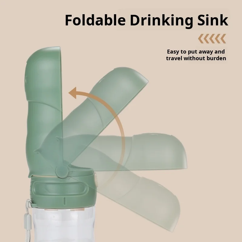 Переносная поилка для собак секционный складной Поильник питомцев на открытом