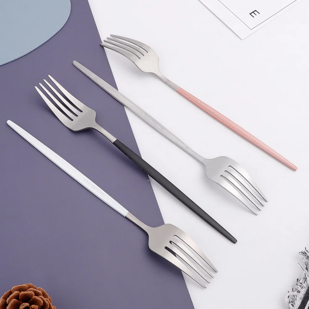 32Pcs Pink Silver Cutlery Set Stainless Steel Flatware Knives Spoons Forks Tableware Kitchen Utensils Wedding Dinnerware - купить по
