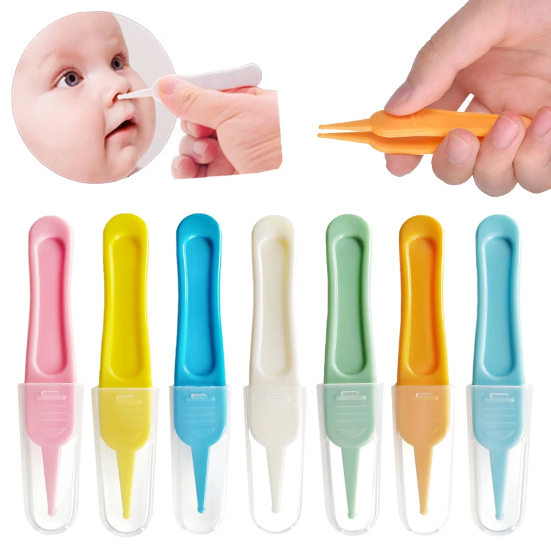 Baby Dig Booger Clip Infants Ear Nose Navel Clean Tools Kids Safety Tweezers Cleaning Forceps Toddler Nasal Cavity Care Supplies