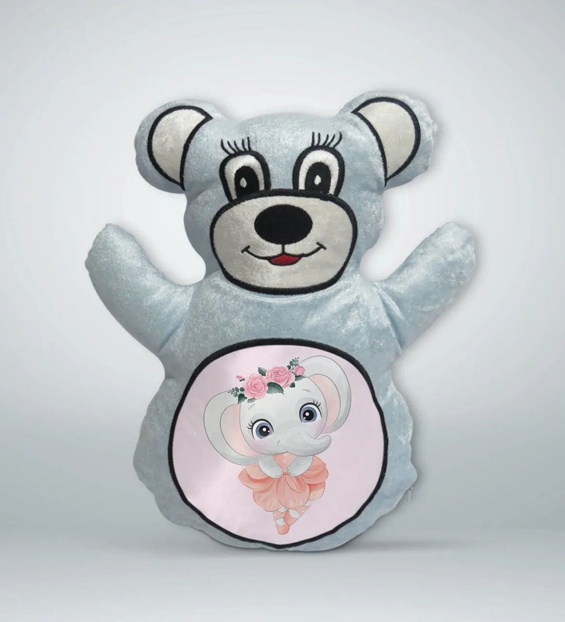 

BK подарок, милый слон, дизайн, Синий Мишка Тедди yastekk-12