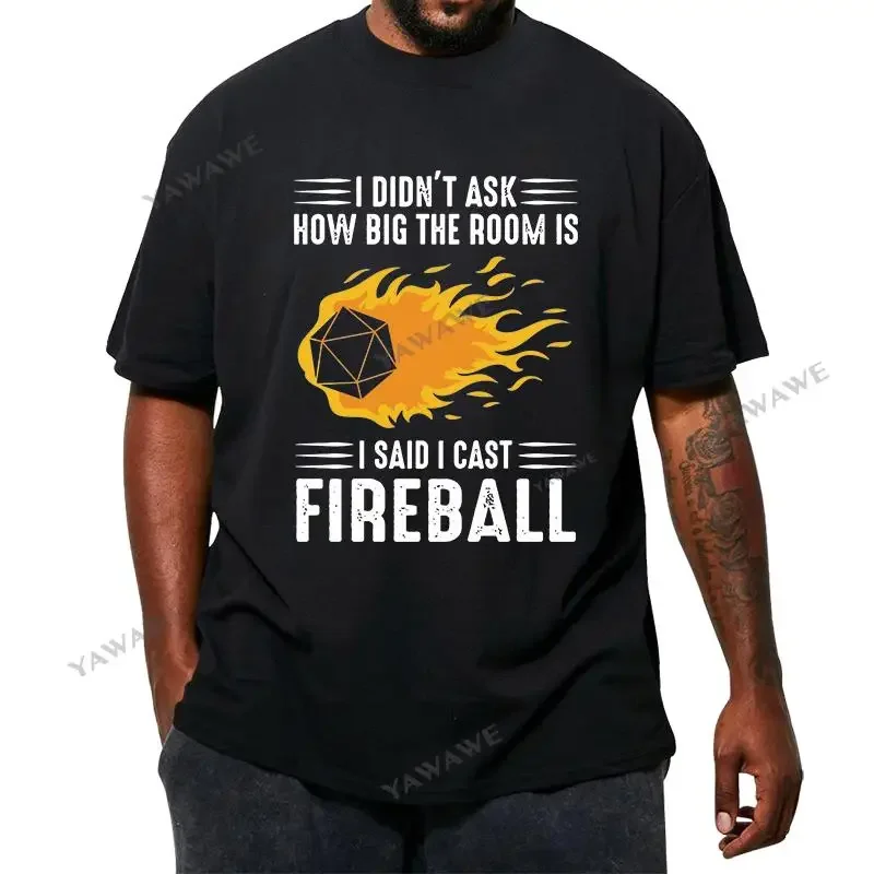 Мужская футболка I Cast Fireball чёрного цвета