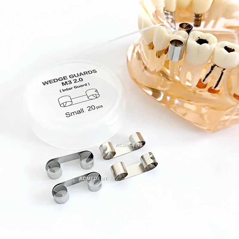 

20Pcs Dental Guard Wedges Fender Matrices Wedge Baffle Matrix 5.5MM 4MM