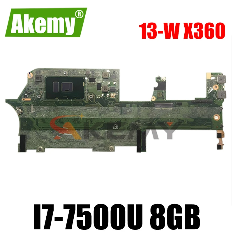 

DA0X31MBAF0 907559-001 907559-601 for HP Spectre 13-W X360 13-W010CA 13-W Laptop motherboard CPU I7 7500U 8GB 100% test