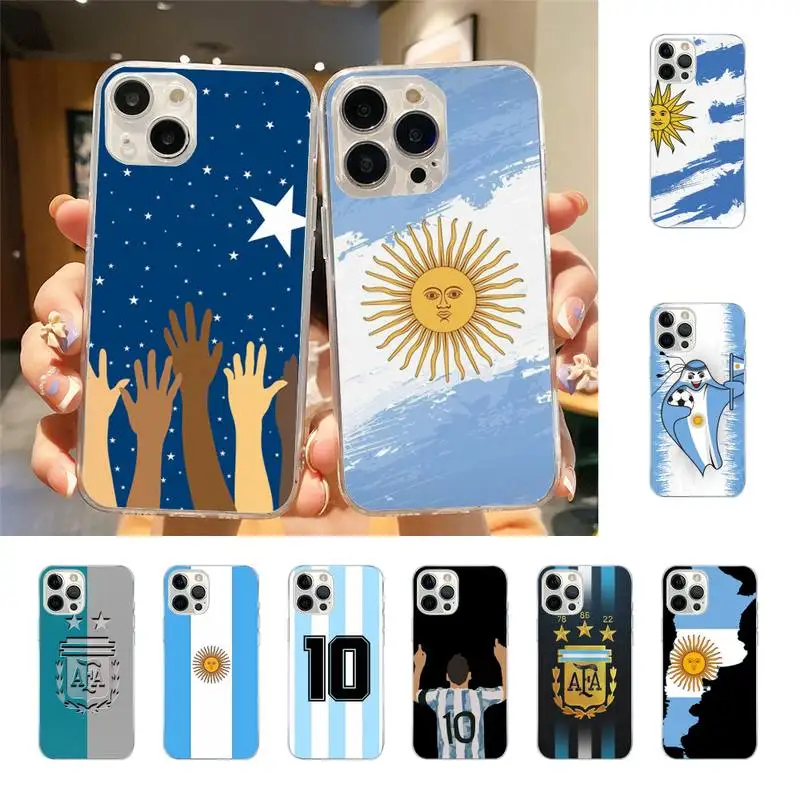 

Argentina Flag Phone Case For Iphone 7 8 Plus X Xr Xs 11 12 13 Se2020 Mini Mobile Iphones 14 Pro Max Case