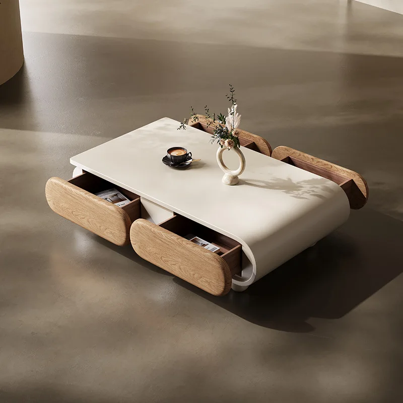 Уникальные белые журнальные столики скандинавские простые напольные бежевые