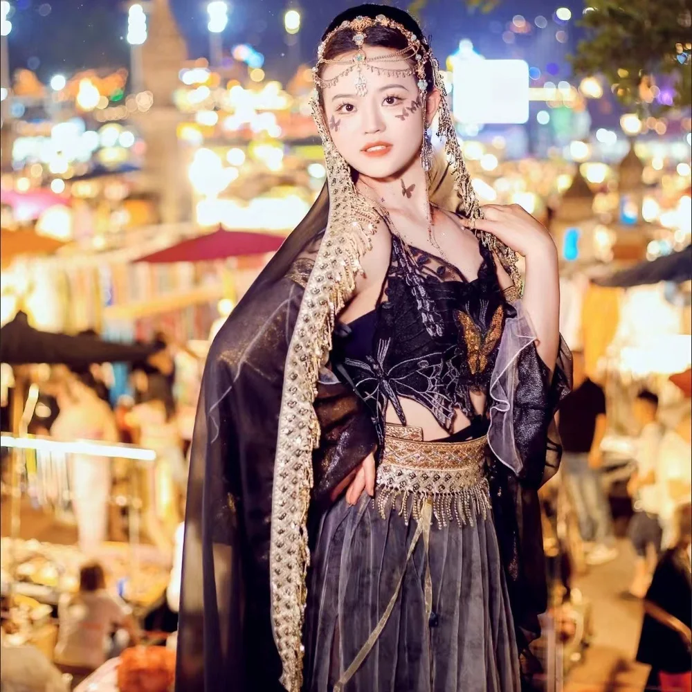 Новинка экзотические китайские элементы элегантный костюм сказочного танца в