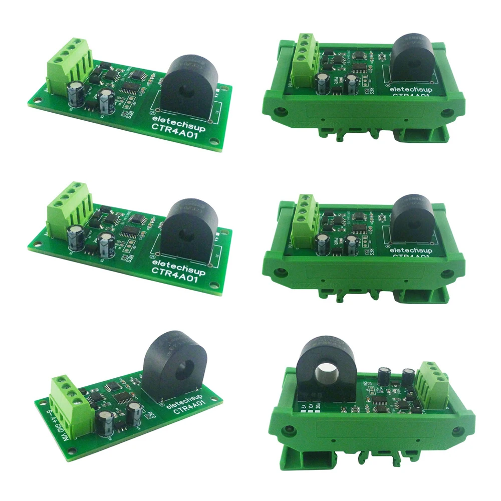 Аналоговый коллектор переменного тока 5A 10A 20A 85-265 в RS485 MODBUS RTU, модуль трансформатора переменного тока, аналоговый сбор тока PLC