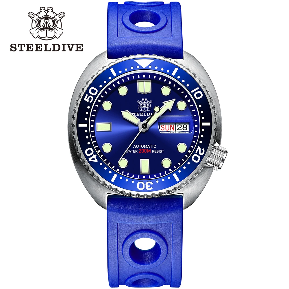 

STEELDIVE SD1972 Mechanical Watch Automatic NH36 Movement Sapphire Crystal 316L Steel Diver Watch Waterproof 200m Ceramic Bezel