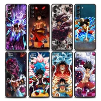 anime one piece d luffy phone case for samsung galaxy s7 s8 s9 s10e s21 s20 fe plus note 20 ultra 5g soft silicone
